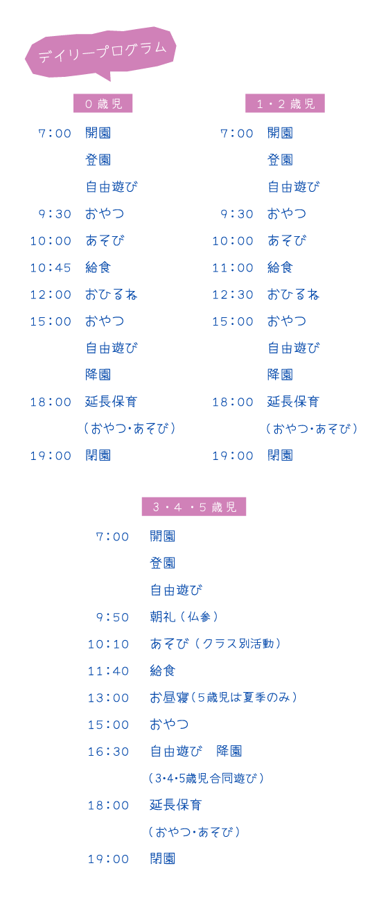 デイリープログラム